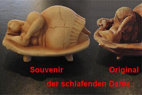 die schlafende Dame, gefunden im Hypogeum auf Malta