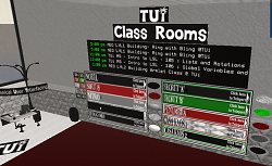 Ank&uuml;ndigungstafel der TUI Universit&auml;t im Second Life